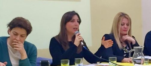 Silvia Chimienti durante un convegno