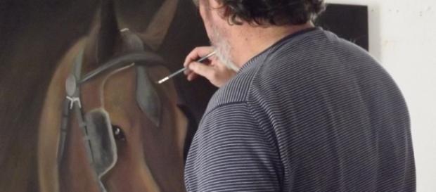 L'artiste est face à sa solitude et à son besoin de créer L'artiste est face à sa solitude et à son besoin de créer