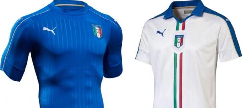 Le bellissime due maglie dell'Italia ad Euro 2016