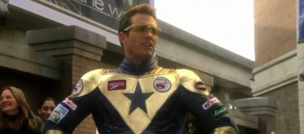 Source: Booster Gold as seen on 'Smallville' from Youtube Source: Booster Gold as seen on 'Smallville' from Youtube