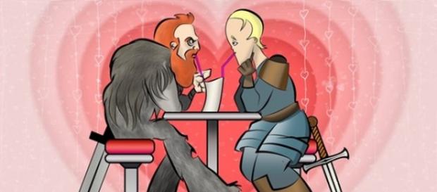 #Briemund é o novo casal favorito de 'Game of Thrones' (Foto: @WikiRascals/Reprodução) #Briemund é o novo casal favorito de 'Game of Thrones' (Foto: @WikiRascals/Reprodução)