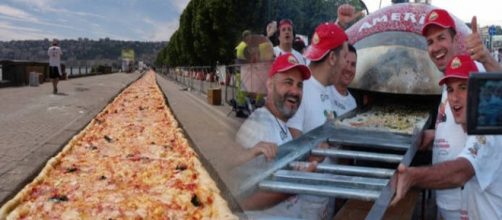 La pizza più lunga del mondo a Napoli