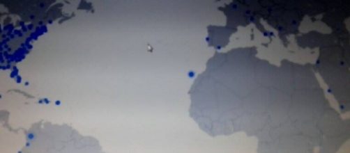 Nella foto la mappa Facebook che indica le dirette