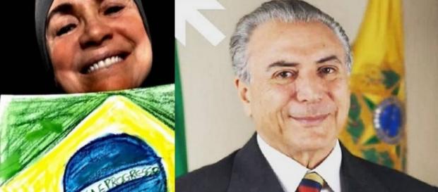 Regina Duarte e Michel Temer - Foto/Montagem Regina Duarte e Michel Temer - Foto/Montagem