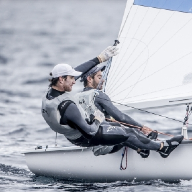 Juan de la Fuente y Lucas Calabrese se subieron al podio en la tercera fecha de la Copa del Mundo de vela en Francia