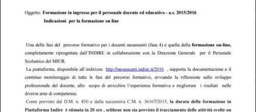 Come si svolge la formazione online su Indire