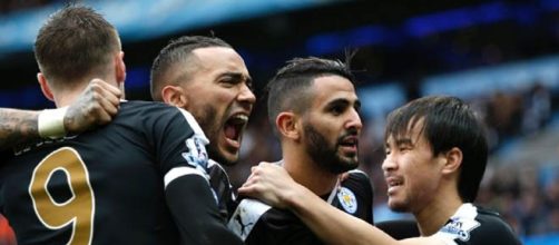 La gioia dei calciatori del Leicester