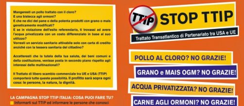 No al TTIP, manifesto della campagna