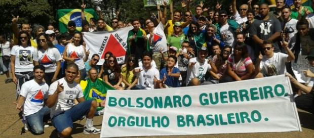Foto divulgada nas redes sociais por participantes das manifestações de BH Foto divulgada nas redes sociais por participantes das manifestações de BH