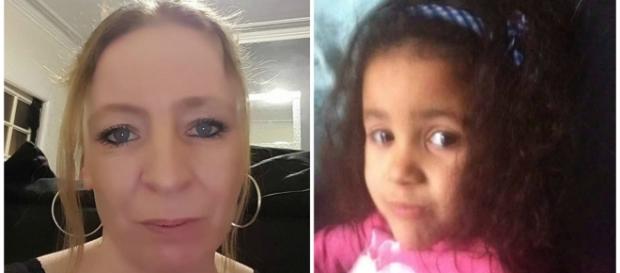 Zena Jackson com a filha Cidalia, de seis anos Zena Jackson com a filha Cidalia, de seis anos