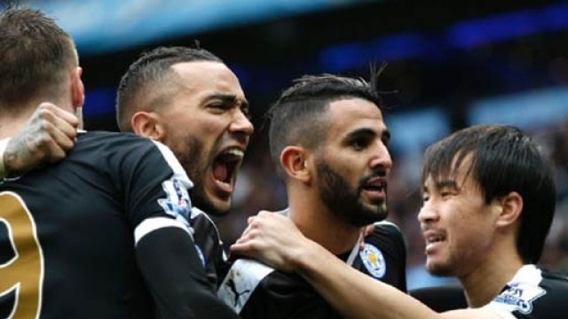 La gioia dei calciatori del Leicester