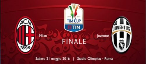 Diretta live Milan-Juventus, finale Coppa Italia 2016.