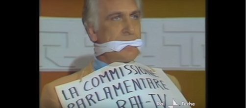 Pannella nel 1978 contesta la commissione parlamentare della RAI