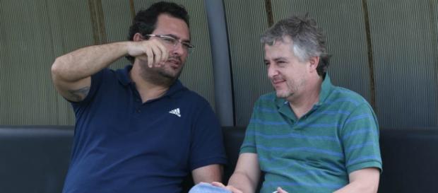Diretor de Futebol, Alexandre Mattos e Paulo Nobre, presidente do Palmeiras (Foto: Cesar Greco/Ag Palmeiras) Diretor de Futebol, Alexandre Mattos e Paulo Nobre, presidente do Palmeiras (Foto: Cesar Greco/Ag Palmeiras)