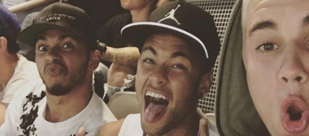Neymar e Justin Bieber juntos. Neymar e Justin Bieber juntos.