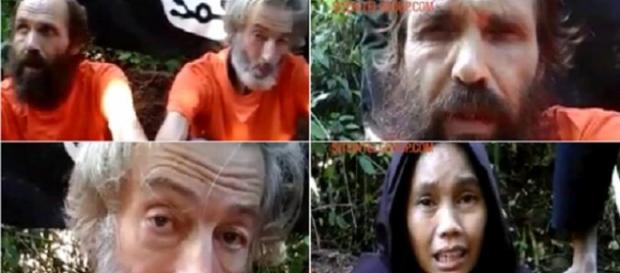 Ei sunt cei trei ostateci ai grupului terorist filipinez Abu Sayyaf Ei sunt cei trei ostateci ai grupului terorist filipinez Abu Sayyaf