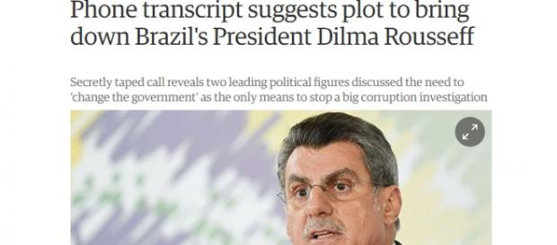 Jornal britânico fala como Romero Jucá supostamente auxiliou na derrubada de Dilma Roussef Jornal britânico fala como Romero Jucá supostamente auxiliou na derrubada de Dilma Roussef