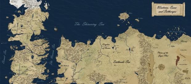 Mapa del mundo de Juego de Tronos Mapa del mundo de Juego de Tronos