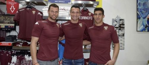 I portieri del Torino: Padelli, Castellazzi e Ichazo.