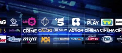 La piattaforma dei canali Mediaset.