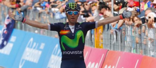 Valverde ganó la 16ª etapa del Giro y se coloca tercero en la general