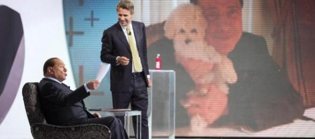 Berlusconi ospite alla penultima puntata di Virus Berlusconi ospite alla penultima puntata di Virus