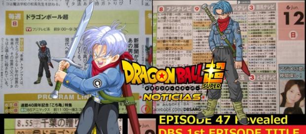 Imagen del scan de la revista y Trunks del Futuro Imagen del scan de la revista y Trunks del Futuro
