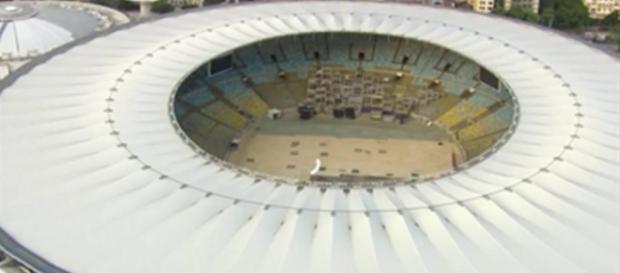 O estádio do Maracanã já está se preparando. O estádio do Maracanã já está se preparando.