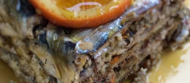 Timballo di sarde al profumo di arancia Timballo di sarde al profumo di arancia