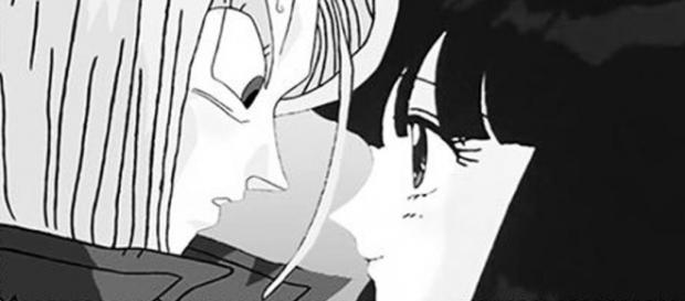 Trunks del futuro y Mai en dragon ball super Trunks del futuro y Mai en dragon ball super