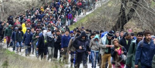 Migranti in marcia verso l'Europa