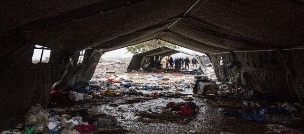 Imagen de campo de refugiados de Grecia. MSF Imagen de campo de refugiados de Grecia. MSF