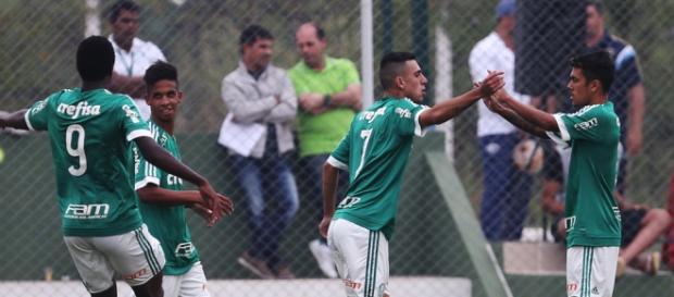Kauê, em partida pelo Campeonato Paulista Sub-20 deste ano (Foto: Ag Palmeiras) Kauê, em partida pelo Campeonato Paulista Sub-20 deste ano (Foto: Ag Palmeiras)