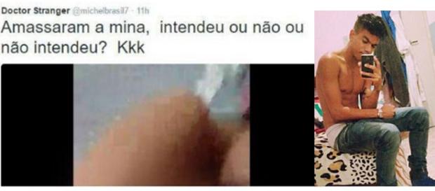 Imagem de jovem que divulgou vídeo está circulando na web Imagem de jovem que divulgou vídeo está circulando na web