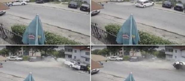 Imagini şocante surprinse de o cameră de supraveghere Imagini şocante surprinse de o cameră de supraveghere
