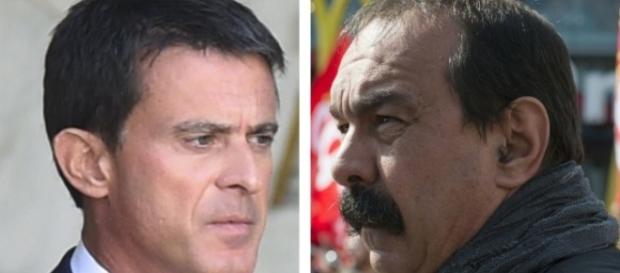 Manuel Valls et Martinez - opinion Manuel Valls et Martinez - opinion