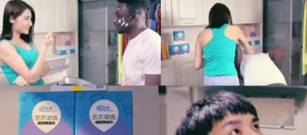Comercial chinês de sabão é acusado de racismo e plágio Comercial chinês de sabão é acusado de racismo e plágio