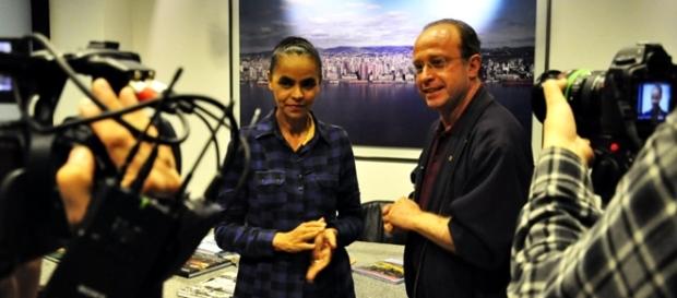 Marina Silva fala com jornalistas em Porto Alegre Marina Silva fala com jornalistas em Porto Alegre