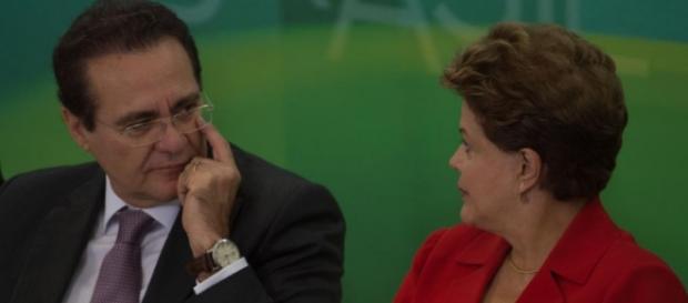 Renan Calheiros e Dilma Rousseff - Foto/Montagem Renan Calheiros e Dilma Rousseff - Foto/Montagem