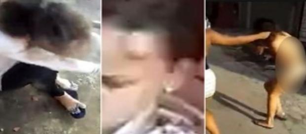 Vídeo exibe menina de 15 anos sendo agredida Vídeo exibe menina de 15 anos sendo agredida