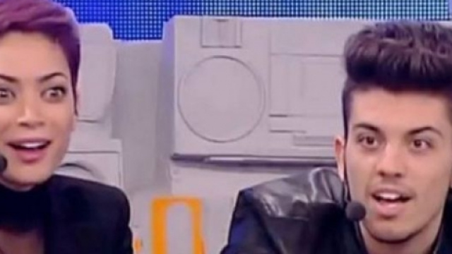 Elodie e Lele durante il programma di Amici.