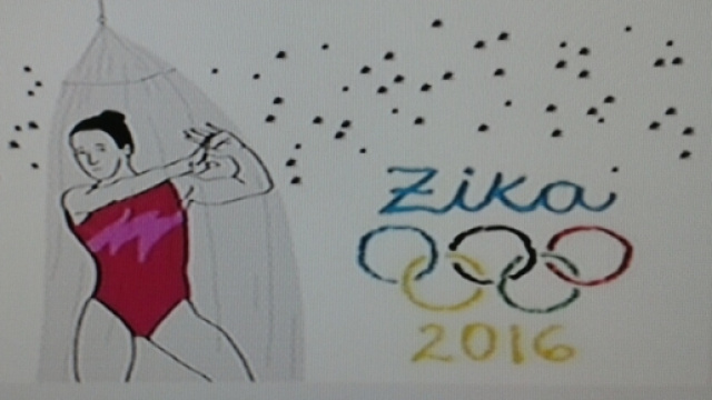 Manifesto per le olimpiadi di Rio e difesa Zika virus