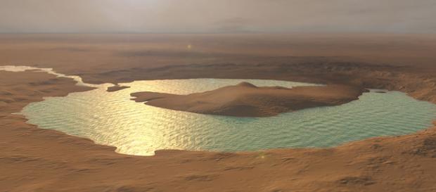 Water on Mars? Photo via Kevin Gill/Wikimedia Commons Water on Mars? Photo via Kevin Gill/Wikimedia Commons
