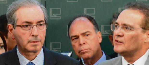 Cunha e Renan são alvo de investigação (Reprodução/Youtube) Cunha e Renan são alvo de investigação (Reprodução/Youtube)