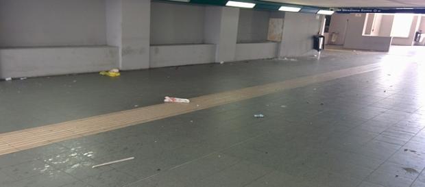 Degrado alla stazione Gemelli lungo la pista ciclabile Degrado alla stazione Gemelli lungo la pista ciclabile