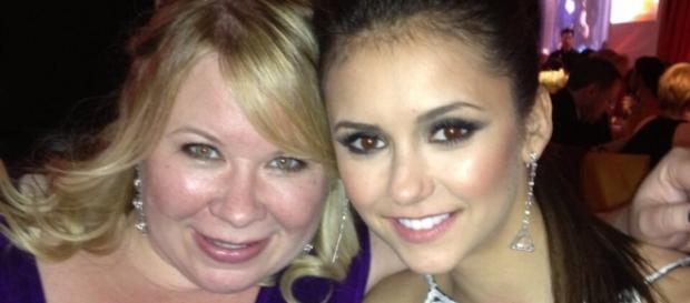 Julie Plec and Nina Dobrev, "The Vampire Diaries". Julie Plec and Nina Dobrev, "The Vampire Diaries".