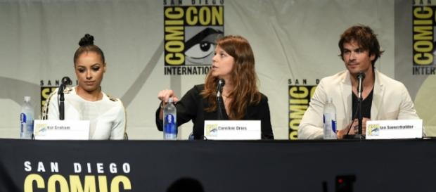 Kat Graham e Ian Somerhalder al Comicon Kat Graham e Ian Somerhalder al Comicon