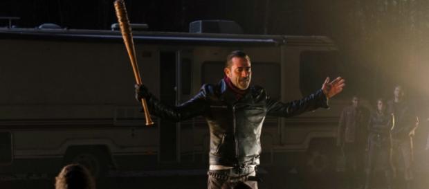Negan, en su primera aparición en TWD Negan, en su primera aparición en TWD