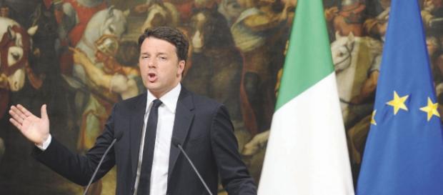 Renzi parla su Riforme. Fonte : http://www.ilfattoquotidiano.it/2016/04/18/referendum-renzi-vittorioso-ma-ad-ottobre-non-sara-una-passeggiata/2648962/ Renzi parla su Riforme. Fonte : http://www.ilfattoquotidiano.it/2016/04/18/referendum-renzi-vittorioso-ma-ad-ottobre-non-sara-una-passeggiata/2648962/