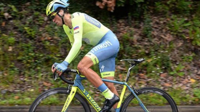 Alberto Contador in azione al Giro dei Paesi Baschi